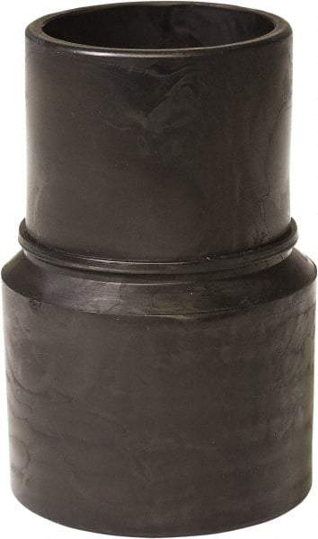 Flexaust - 1-1/2" Screw-On Hose Cuff - PVC, Black - Eagle Tool & Supply