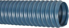 Flexaust - 5" ID, 4.7 Hg Vac Rating, 6.5 psi, PVC Vacuum & Duct Hose - 25' Long, Blue, 3.86" Bend Radius, 20 to 160°F - Eagle Tool & Supply