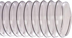 Flexaust - 2-1/2" ID, 19 Hg Vac Rating, 14 psi, PVC Vacuum & Duct Hose - 25' Long, Clear, 2-1/4" Bend Radius, 20 to 160°F - Eagle Tool & Supply