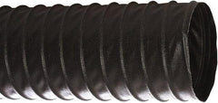 Flexaust - 16" ID, 2.09 Hg Vac Rating, 4 psi, Polyester Vacuum & Duct Hose - 25' Long, Black, 10.8" Bend Radius, -40 to 250°F - Eagle Tool & Supply