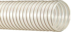 Flexaust - 6" ID, 15 Hg Vac Rating, 19 psi, Polyurethane Vacuum & Duct Hose - 25' Long, Clear, 6" Bend Radius, -65 to 225°F - Eagle Tool & Supply
