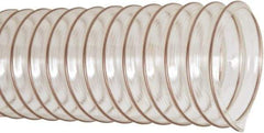 Flexaust - 4" ID, 24 Hg Vac Rating, 22 psi, Polyurethane Vacuum & Duct Hose - 25' Long, Clear, 3.8" Bend Radius, -65 to 225°F - Eagle Tool & Supply