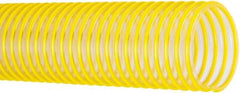 Flexaust - 9" ID, 7 Hg Vac Rating, 20 psi, Polyurethane Vacuum & Duct Hose - 25' Long, Yellow, 9-1/4" Bend Radius, -40 to 200°F - Eagle Tool & Supply