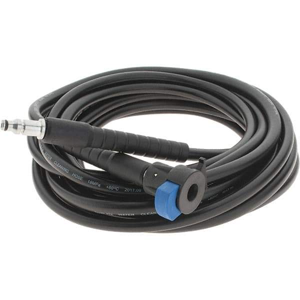 PRO-SOURCE - 2,600 Max psi Fixed Pressure Washer Hose - 25' Long, 6.35 Orifice, 1/4" Hole Size - Eagle Tool & Supply