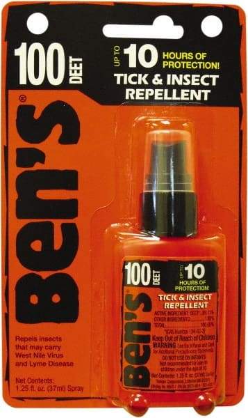 Ben's - 1.25 oz 100% DEET Pump Spray - For Ticks, Mosquitos, Disease Carrying Insects - Eagle Tool & Supply