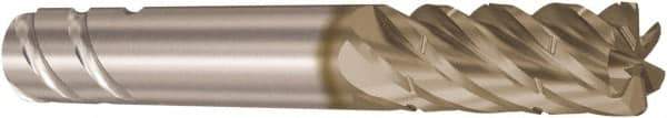 Seco - 10mm, 6 Flute, Single End, Solid Carbide, 0.5mm Corner Radius End Mill - 72mm OAL, 38° Helix, Right Hand Flute, 26mm LOC, Right Hand Cut - Eagle Tool & Supply