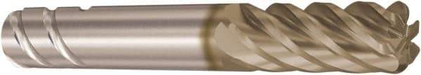 Seco - 12mm, 6 Flute, Single End, Solid Carbide, 0.5mm Corner Radius End Mill - 83mm OAL, 38° Helix, Right Hand Flute, 30mm LOC, Right Hand Cut - Eagle Tool & Supply
