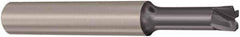 Seco - 3mm, 4 Flute, Single End, Solid Carbide, 0.5mm Corner Radius End Mill - 80mm OAL, 0° Helix, Right Hand Flute, 0.35mm LOC, Right Hand Cut, 30mm Extended Reach - Eagle Tool & Supply