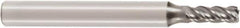 Seco - 3mm, 3 Flute, Single End, Solid Carbide, 0.5mm Corner Radius End Mill - 50mm OAL, 40° Helix, Right Hand Flute, 8mm LOC, Right Hand Cut - Eagle Tool & Supply