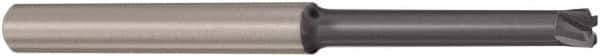 Seco - 3mm, 4 Flute, Single End, Solid Carbide, 0.5mm Corner Radius End Mill - 100mm OAL, 0° Helix, Right Hand Flute, 0.35mm LOC, Right Hand Cut, 42mm Extended Reach - Eagle Tool & Supply