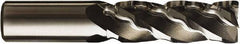 Seco - 6 Flute Cobalt Roughing & Finishing Corner Radius End Mill - Uncoated, Weldon Shank, 35° Helix, Non-Centercutting, Long Length - Eagle Tool & Supply
