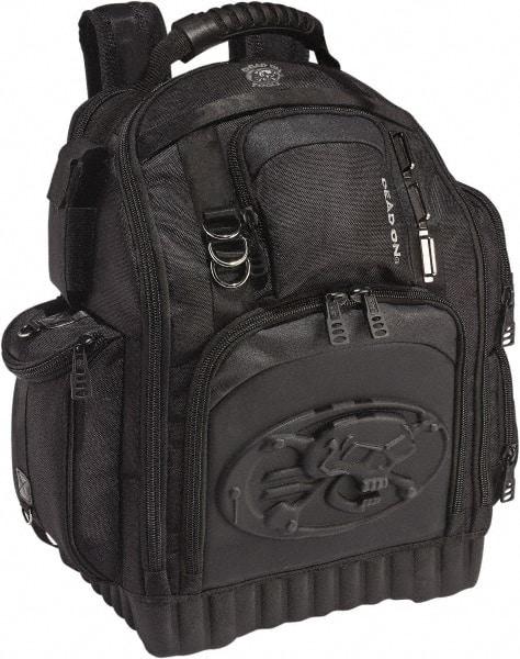 Dead On - 34 Pocket Black Polyester Backpack Tool Bag - 17" Wide x 10" Deep x 20" High - Eagle Tool & Supply