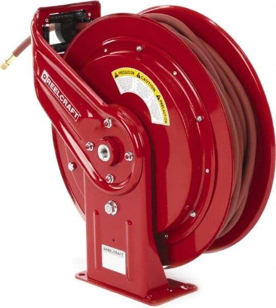 Reelcraft - 100' Spring Retractable Hose Reel - 300 psi, Hose Included - Eagle Tool & Supply