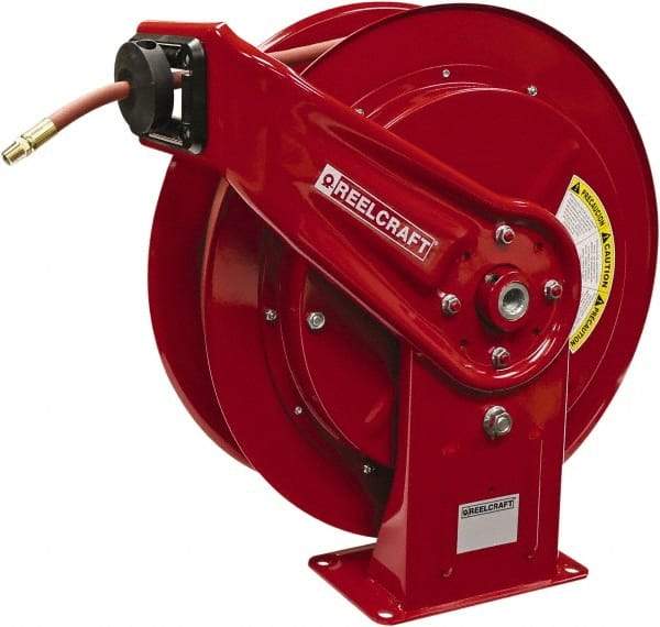 Reelcraft - 70' Spring Retractable Hose Reel - 300 psi, Hose Included - Eagle Tool & Supply