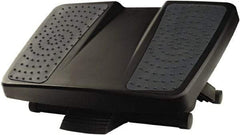 FELLOWES - 17-3/4" Wide, 6-1/2" High Foot Rest - Black & Gray - Eagle Tool & Supply