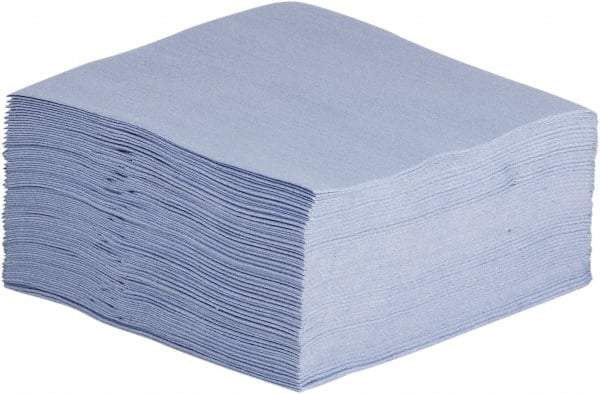 NuTrend Disposables - 1/4 Fold General Purpose Wipes - Poly Pack, 12" x 13" Sheet Size, Blue - Eagle Tool & Supply