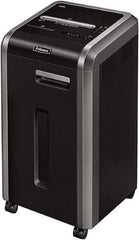 FELLOWES - 7/32" Strip, 20 Sheet Strip Cut Commercial Shredder - 17-3/4" Long x 17-1/8" Wide x 30-3/4" High, Level 2 Security, 16 Gal Wastebasket - Eagle Tool & Supply