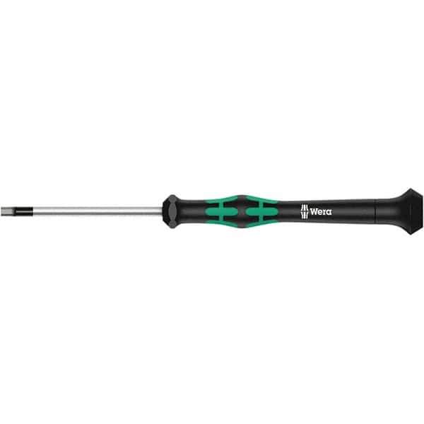 Wera - 0.028" Precision Miniature Hex Driver - 1-37/64" Bade Length, Multi Handle, 157mm OAL - Eagle Tool & Supply