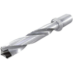 Iscar - 39 to 39.9mm Diam, 5xD, 195mm Max Drill Depth, 32mm Shank Diam, 299.9mm OAL, Replaceable Tip Drill - HFP-IQ Insert, 39 Seat Size, DFN Toolholder, Series ChamIOdrill - Eagle Tool & Supply
