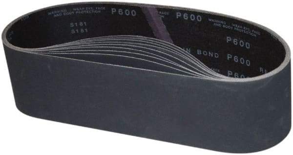 Camel Grinding Wheels - 4" Wide x 36" OAL, 180 Grit, Silicon Carbide Abrasive Belt - Silicon Carbide, Fine, Coated, Y Weighted Backing, Dry, Series S181 - Eagle Tool & Supply