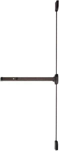 Falcon - Nonhanded, Medium Duty Vertical Rod - Dark Bronze Finish, 4" Max Door Width, Grade 1 - Eagle Tool & Supply