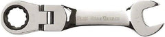 GearWrench - 11mm 12 Point Flexhead Combination Wrench - Chrome Vanadium Steel, Full Polish Finish - Eagle Tool & Supply