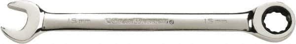 GearWrench - 17mm 12 Point Combination Wrench - Chrome Vanadium Steel, Full Polish Finish - Eagle Tool & Supply