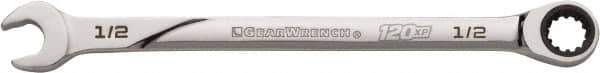 GearWrench - 1-1/8" 12 Point Combination Wrench - Chrome Vanadium Steel, Full Polish Finish - Eagle Tool & Supply