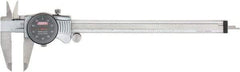 SPI - 0" to 8" Range, 0.001" Graduation, 0.1" per Revolution, Dial Caliper - Black Face, 1.97" Jaw Length, Accurate to 0.0015" - Eagle Tool & Supply