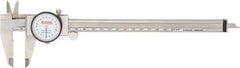SPI - 0mm to 200mm Range, 0.02 mm Graduation, 2mm per Revolution, Dial Caliper - White Face, 50mm Jaw Length, Accurate to 0.03mm - Eagle Tool & Supply