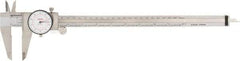 SPI - 0" to 12" Range, 0.001" and 0.02 mm Graduation, 0.001" per Revolution, Dial Caliper - White Face, 64mm Jaw Length, Accurate to 0.04mm - Eagle Tool & Supply
