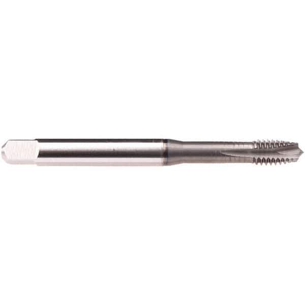 Emuge - 8-36 UNF 4 Flute BT Bottoming Spiral Flute Tap - High Speed Steel, GLT-1 Finish, 2.756" OAL, Right Hand Flute, Right Hand Thread, Series Rekord B-Z - Eagle Tool & Supply