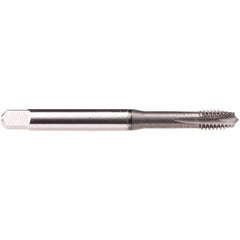 Emuge - 10-24 UNC 4 Flute BT Plug Spiral Flute Tap - High Speed Steel, GLT-1 Finish, 2.756" OAL, Right Hand Flute, Right Hand Thread, Series Rekord B-Z - Eagle Tool & Supply