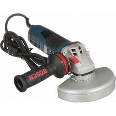 Bosch - 6" Wheel Diam, 9,300 RPM, Corded Angle & Disc Grinder - 5/8-11 Spindle, 120 Volts, 13 Amps - Eagle Tool & Supply