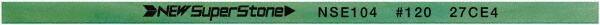Value Collection - Flat Ceramic Finishing Stick - 100mm Long x 0.8mm Wide x 6mm Thick, 120 Grit - Eagle Tool & Supply