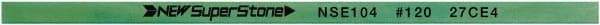 Value Collection - Flat Ceramic Finishing Stick - 100mm Long x 0.8mm Wide x 4mm Thick, 120 Grit - Eagle Tool & Supply