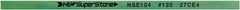 Value Collection - Flat Ceramic Finishing Stick - 100mm Long x 0.5mm Wide x 4mm Thick, 120 Grit - Eagle Tool & Supply