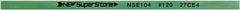 Value Collection - Flat Ceramic Finishing Stick - 100mm Long x 0.5mm Wide x 6mm Thick, 120 Grit - Eagle Tool & Supply