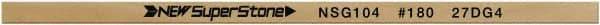 Value Collection - Flat Ceramic Finishing Stick - 100mm Long x 1mm Wide x 10mm Thick, 180 Grit - Eagle Tool & Supply