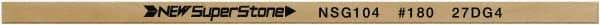 Value Collection - Flat Ceramic Finishing Stick - 100mm Long x 0.8mm Wide x 6mm Thick, 180 Grit - Eagle Tool & Supply