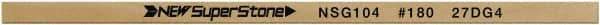 Value Collection - Flat Ceramic Finishing Stick - 100mm Long x 0.8mm Wide x 4mm Thick, 180 Grit - Eagle Tool & Supply