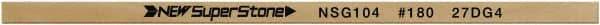 Value Collection - Flat Ceramic Finishing Stick - 100mm Long x 0.5mm Wide x 10mm Thick, 180 Grit - Eagle Tool & Supply