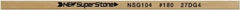 Value Collection - Flat Ceramic Finishing Stick - 100mm Long x 0.5mm Wide x 10mm Thick, 180 Grit - Eagle Tool & Supply