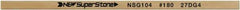Value Collection - Flat Ceramic Finishing Stick - 100mm Long x 0.5mm Wide x 4mm Thick, 180 Grit - Eagle Tool & Supply