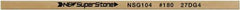 Value Collection - Flat Ceramic Finishing Stick - 100mm Long x 0.5mm Wide x 1mm Thick, 180 Grit - Eagle Tool & Supply