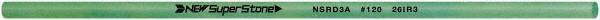 Value Collection - Round Ceramic Finishing Stick - 50mm Long x 3.175mm Wide x 3.2mm Thick, 120 Grit - Eagle Tool & Supply