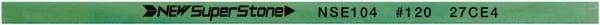 Value Collection - Flat Ceramic Finishing Stick - 100mm Long x 1.5mm Wide x 4mm Thick, 120 Grit - Eagle Tool & Supply