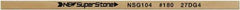 Value Collection - Flat Ceramic Finishing Stick - 100mm Long x 0.8mm Wide x 10mm Thick, 180 Grit - Eagle Tool & Supply