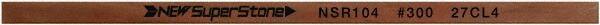 Value Collection - Flat Ceramic Finishing Stick - 100mm Long x 1mm Wide x 1mm Thick, 300 Grit - Eagle Tool & Supply