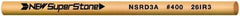 Value Collection - Round Ceramic Finishing Stick - 100mm Long x 2.35mm Wide x 2.4mm Thick, 400 Grit - Eagle Tool & Supply